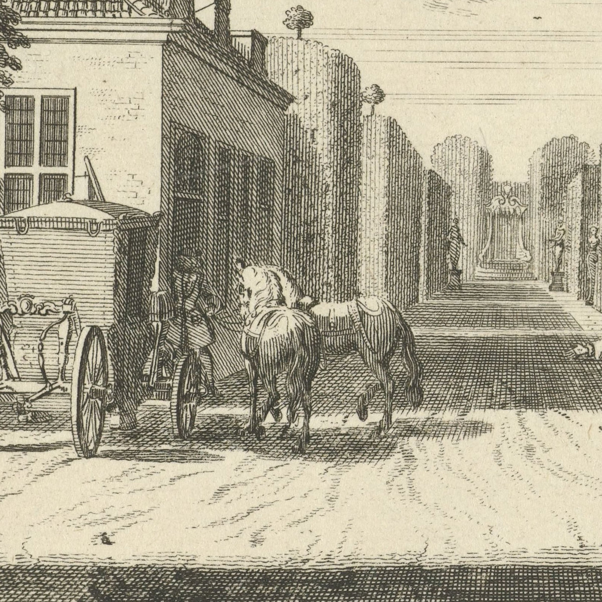 Stallen op het landgoed van Huis ter Meer te Maarssen - Hendrik de Leth - Artwork detail