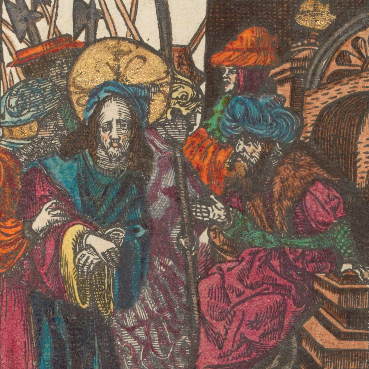 Christus weggeleid van Pilatus - Doen Pietersz. - Artwork detail