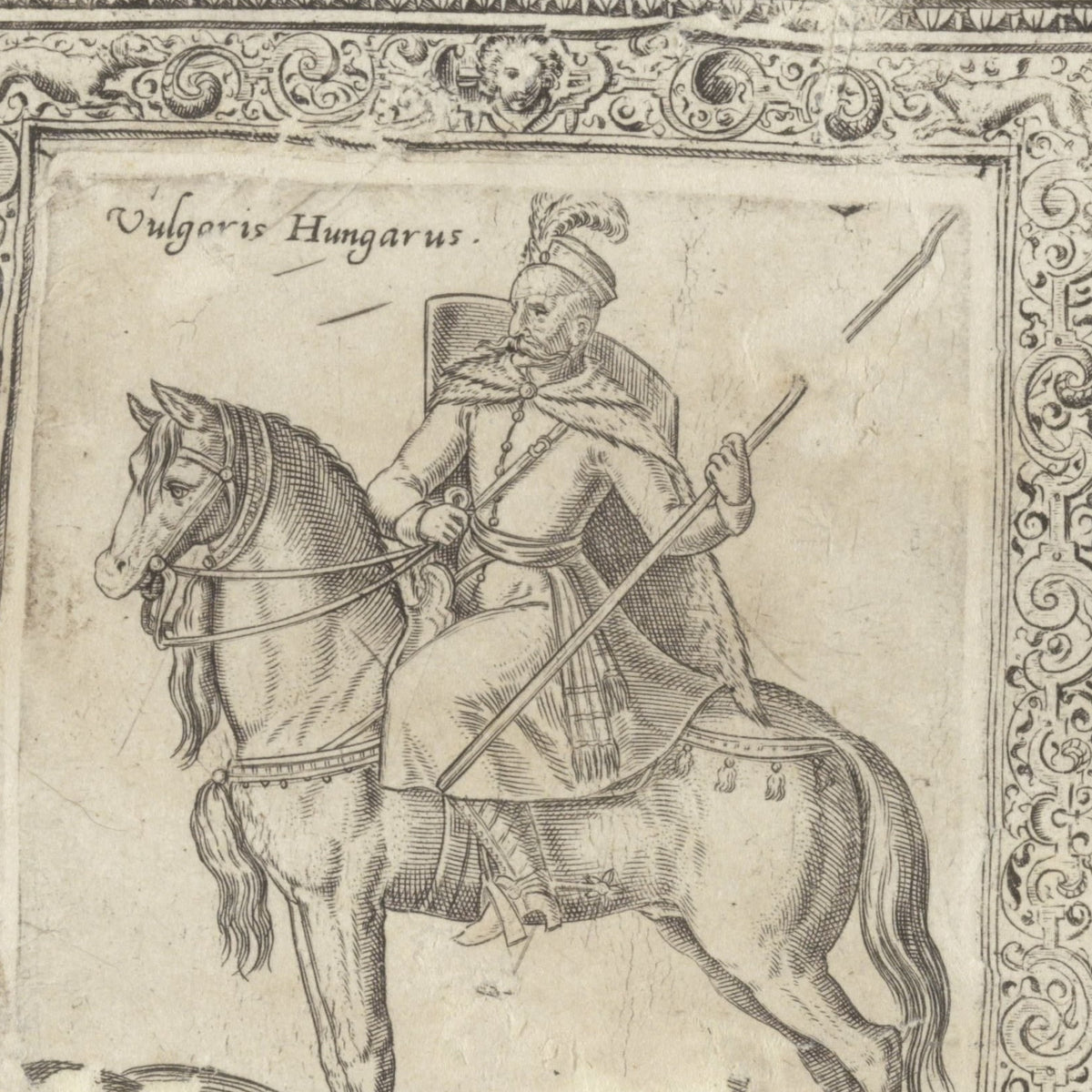 Hongaarse ruiter en Poolse jonker - Abraham de Bruyn - Artwork detail
