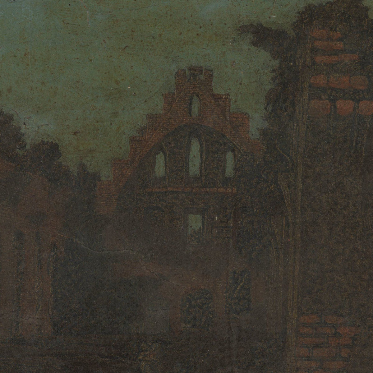 Ruins of the Abbey of Rijnsburg, Large Version - Hercules Segers - Artwork detail