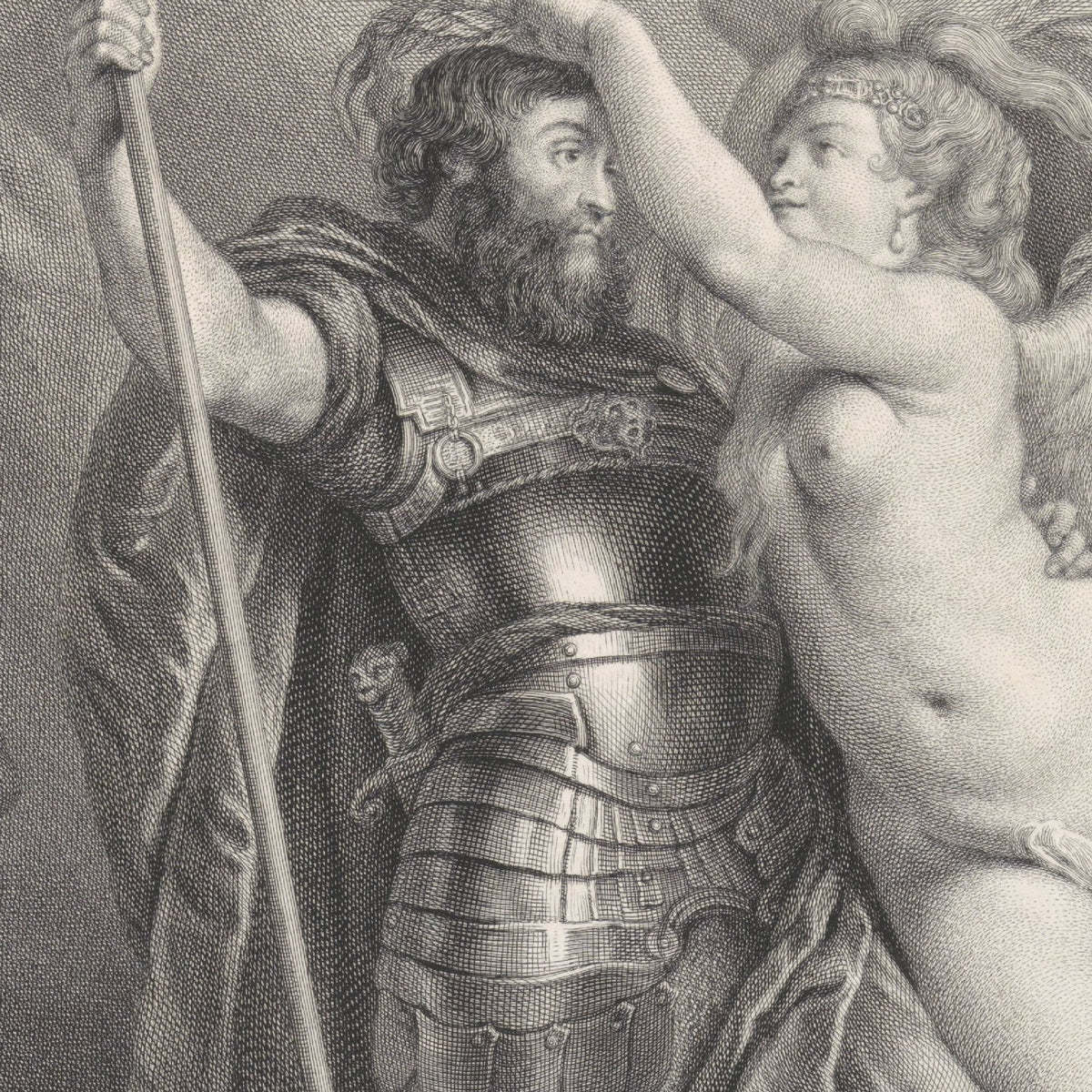 Victoria kroont een deugdzame held - Pieter Tanjé - Artwork detail