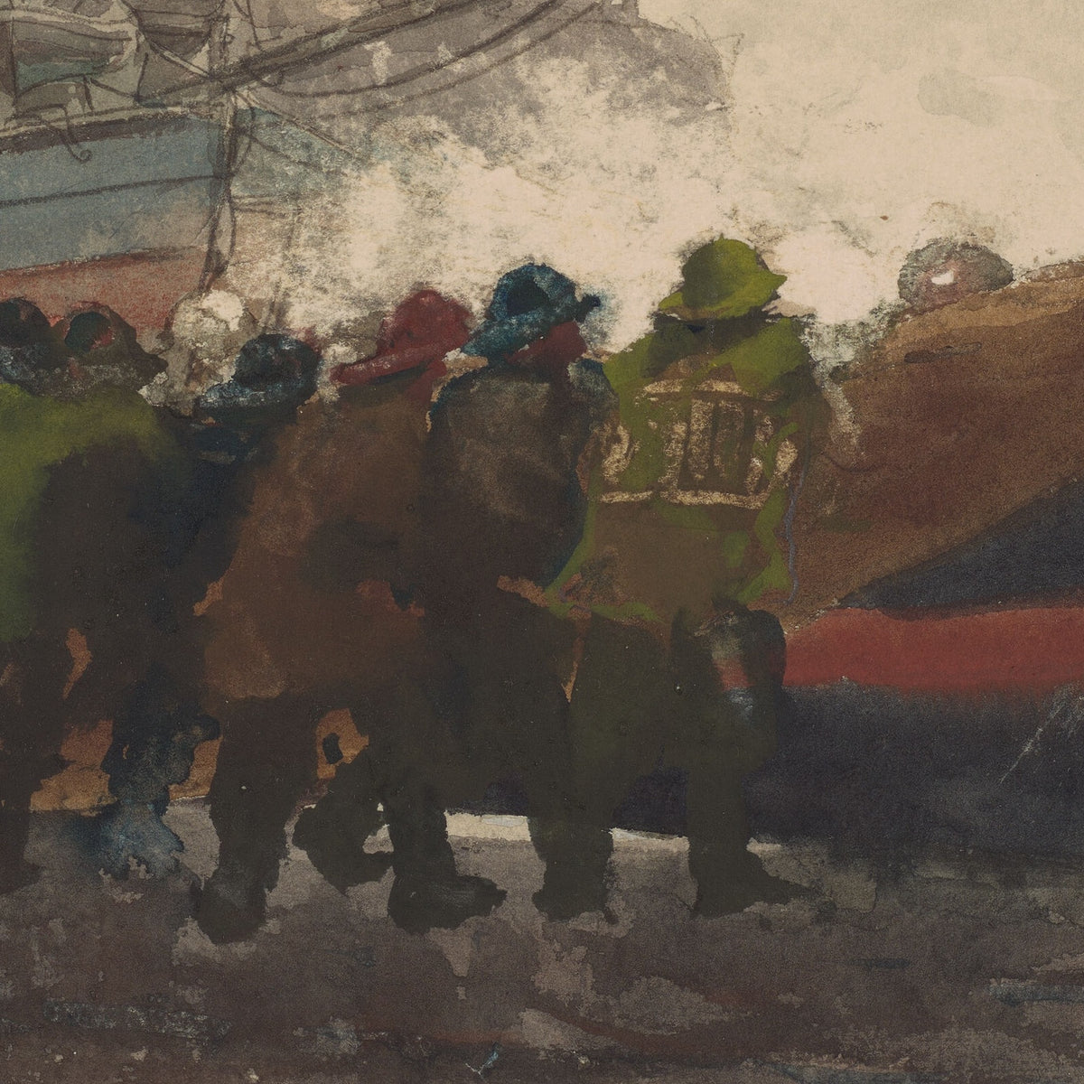 Watching the Tempest - Winslow Homer - Artwork detail