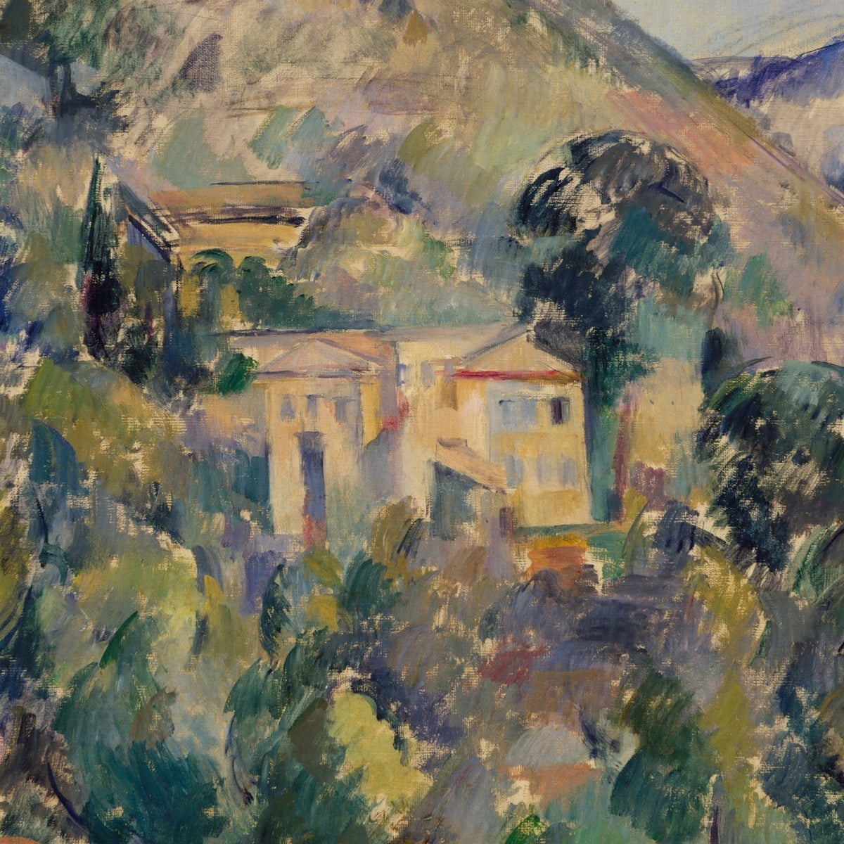 View of the Domaine Saint-Joseph - Paul Cézanne - Artwork detail