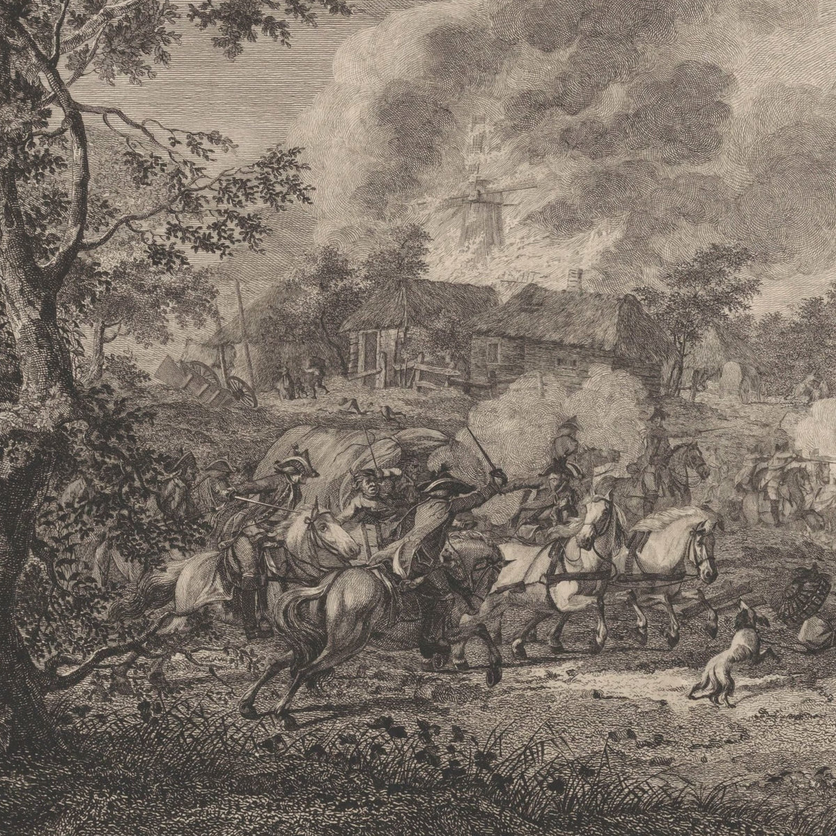 Ruitergevecht, de slag bij Castricum - Joannes Bemme - Artwork detail