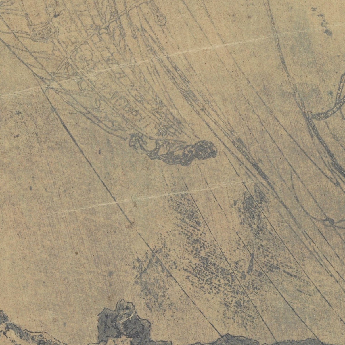 Rocky Landscape with a Gorge, First Version - Hercules Segers - Artwork detail