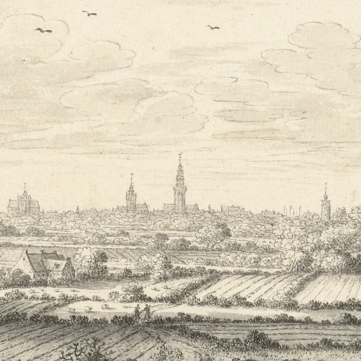 Gezicht op Middelburg - Johannes Goedaert - Artwork detail