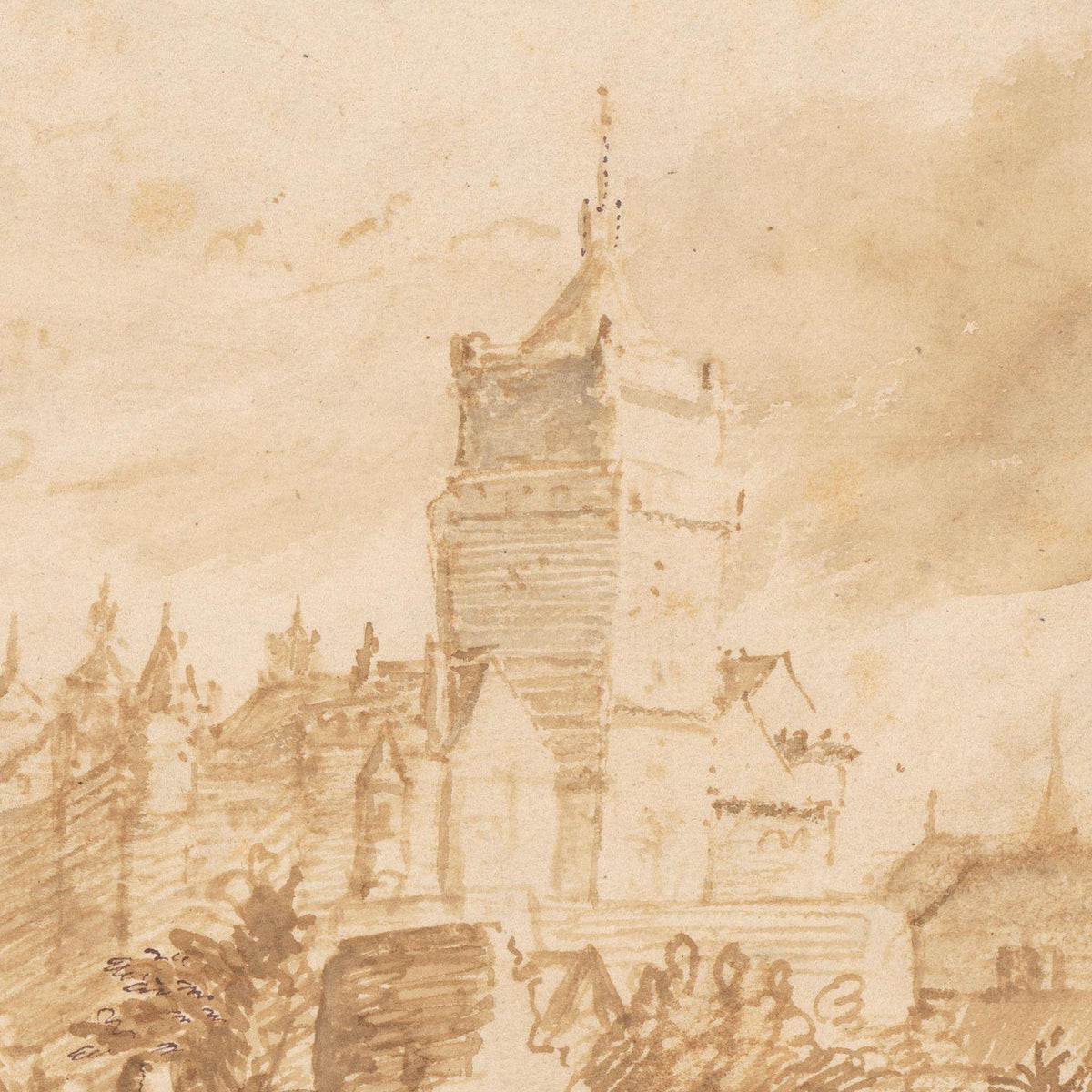 Gezicht op Kleef - Jan Lievens - Artwork detail