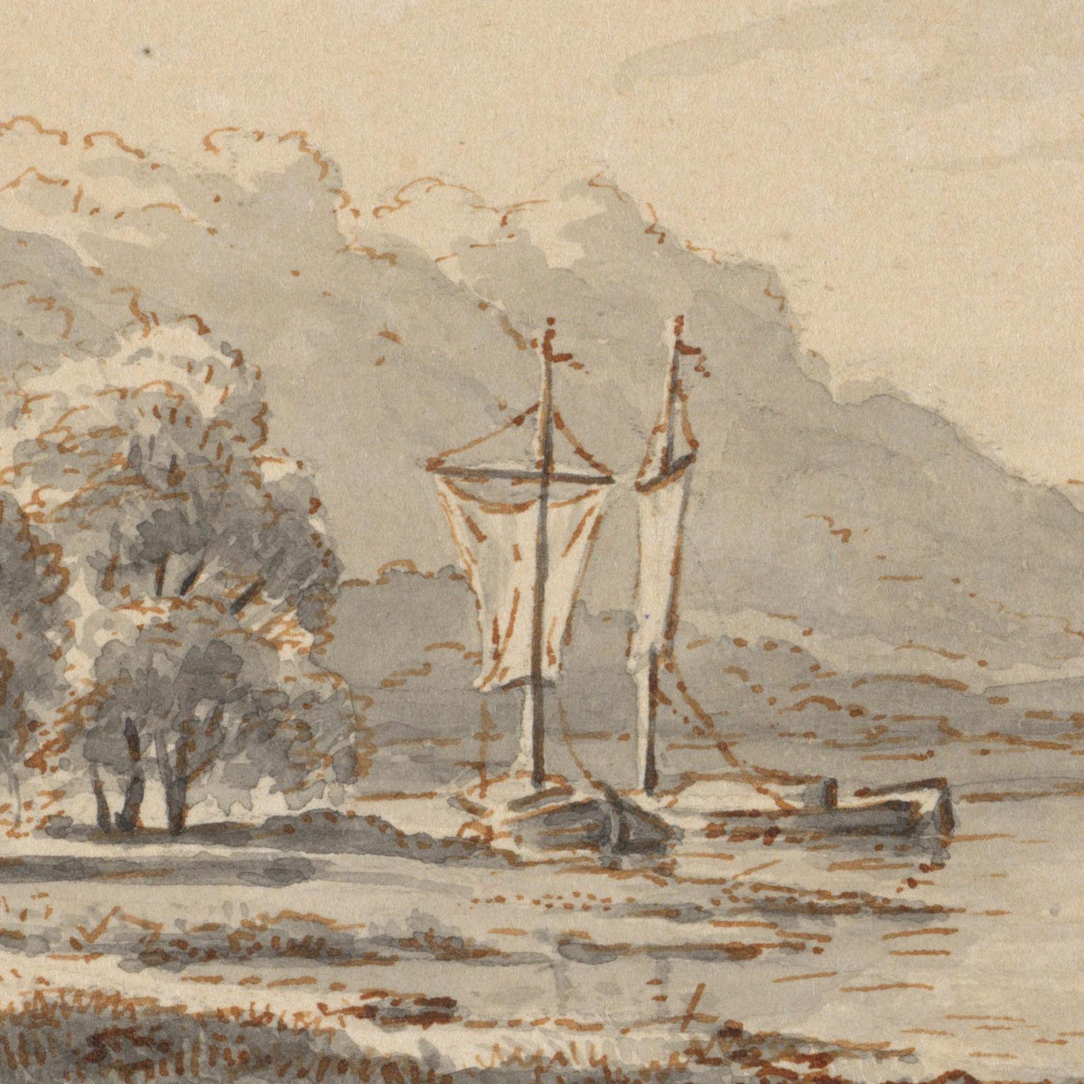 Rivierlandschap - George Andries Roth - Artwork detail
