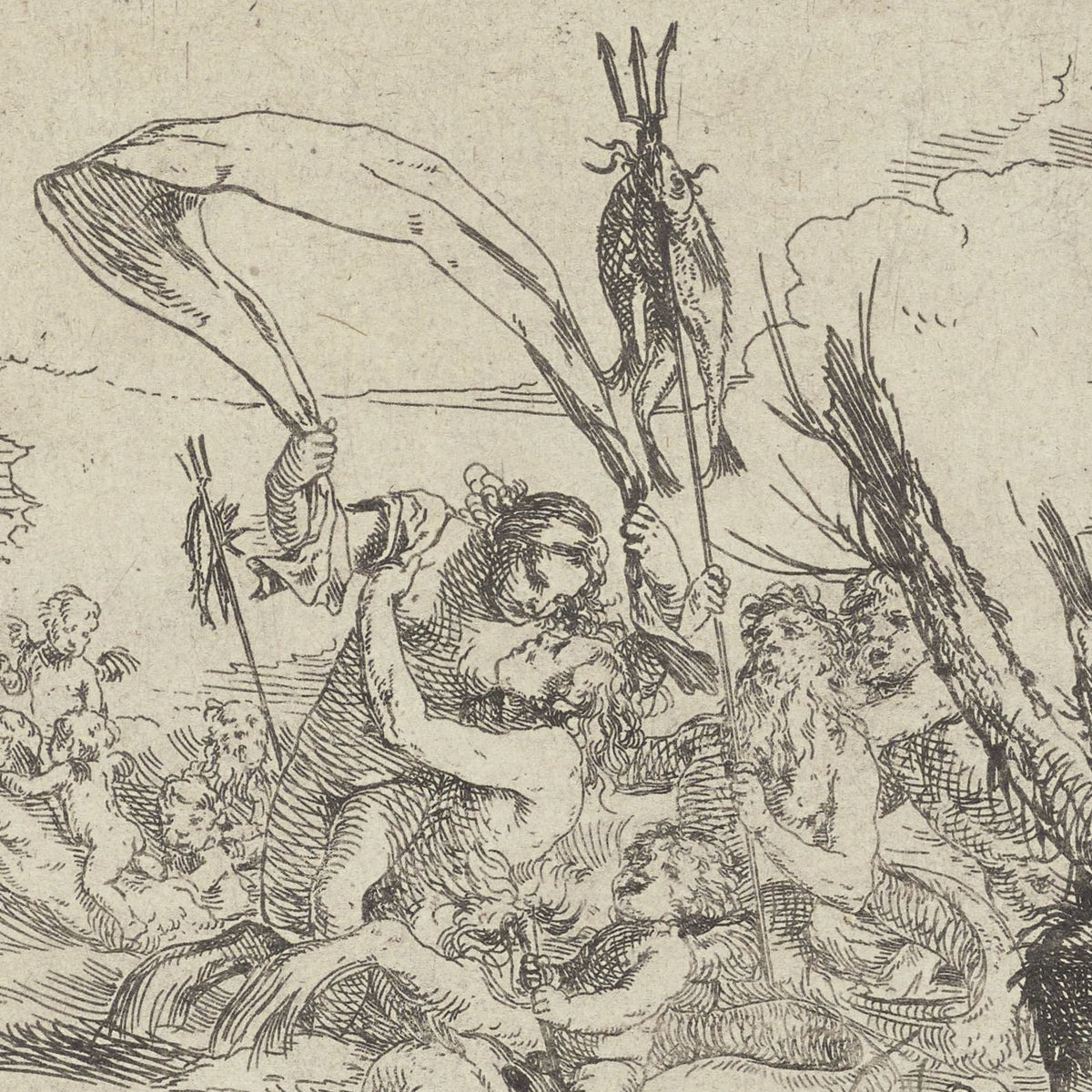 Water (Allegory of the Elements) - Giulio Carpioni - Artwork detail