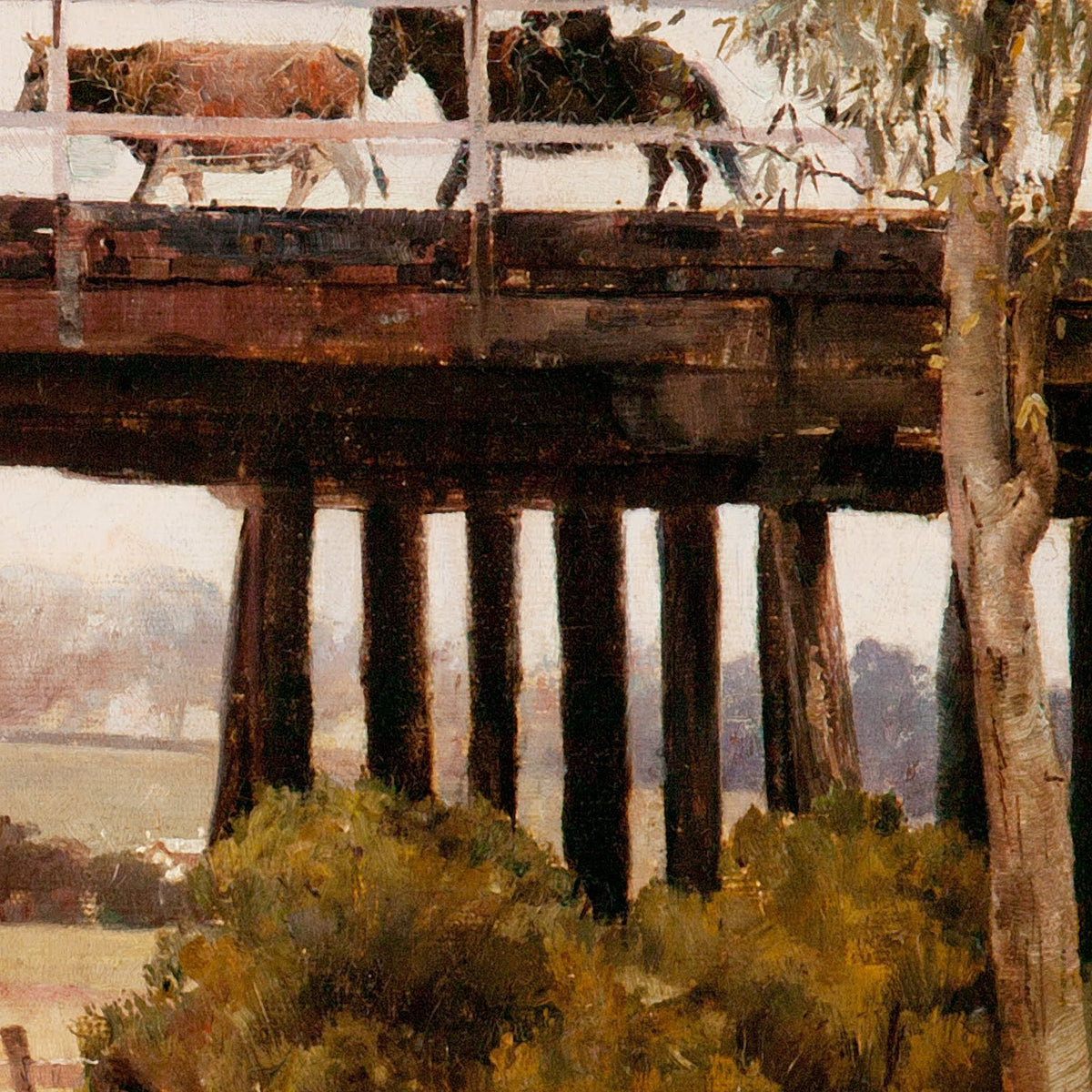 Winter Morning after Rain, Gardiner's Creek - Tom Roberts - Artwork detail
