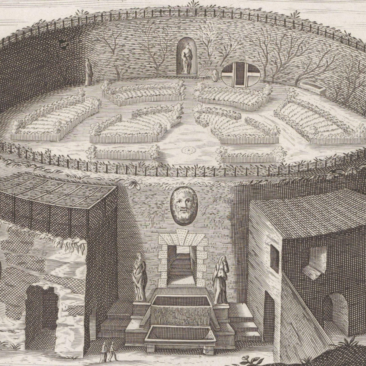 Mausoleum of Augustus - Giovanni Giacomo de' Rossi - Artwork detail