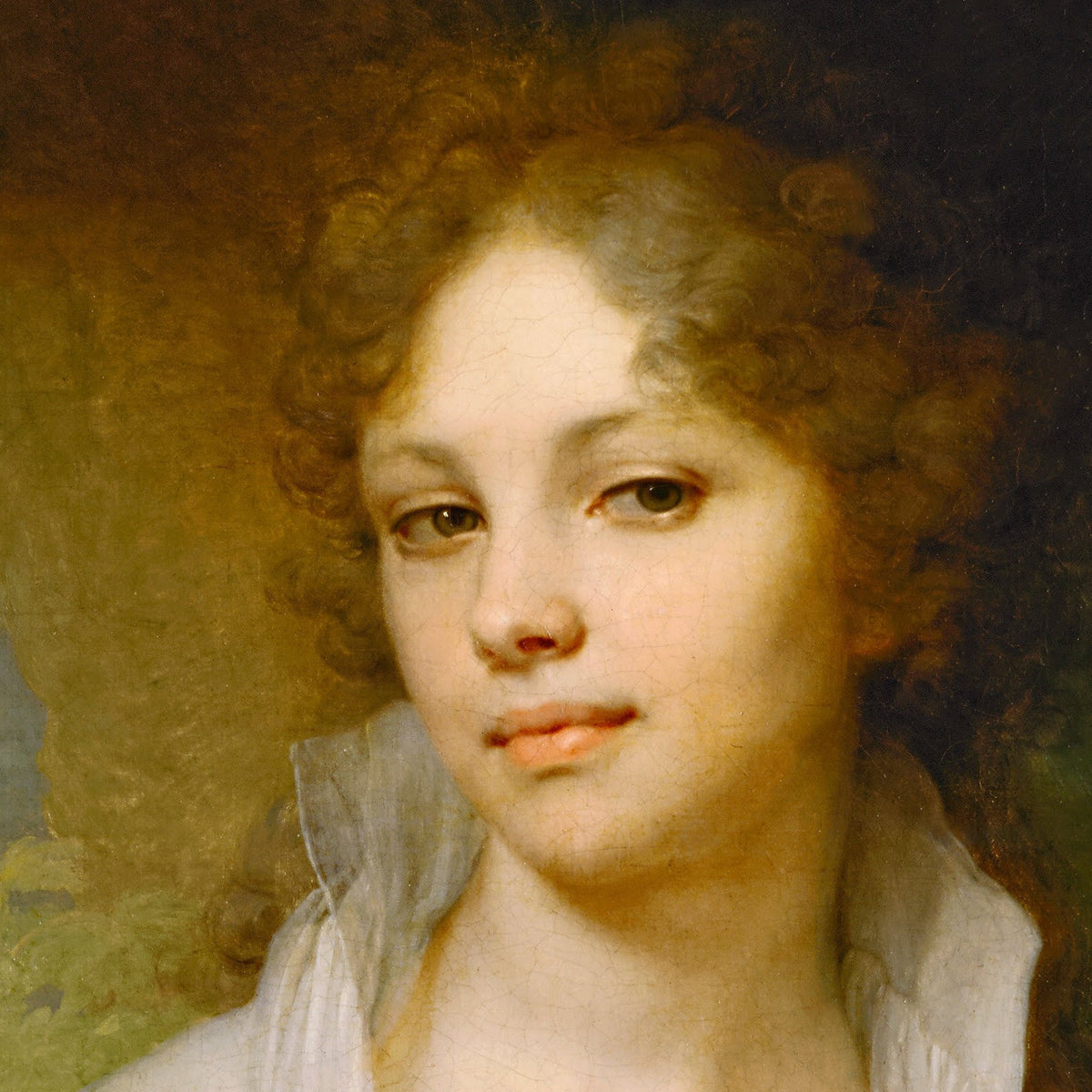Portrait of M.I. Lopukhina - Vladimir Borovikovsky - Artwork detail