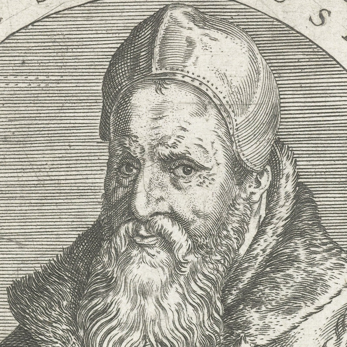 Portret van Nikolaus Selnecker - Johann Theodor de Bry - Artwork detail