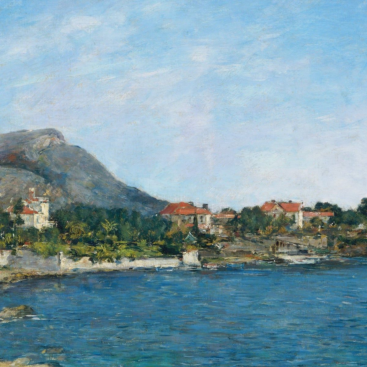 Beaulieu: The Bay of Fourmis - Eugène Boudin - Artwork detail