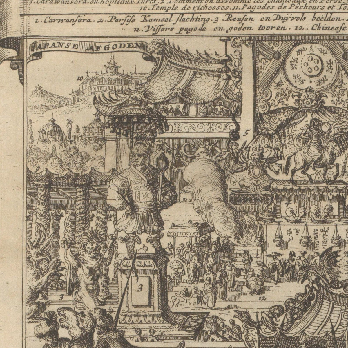 Religie in Japan - Romeyn de Hooghe - Artwork detail