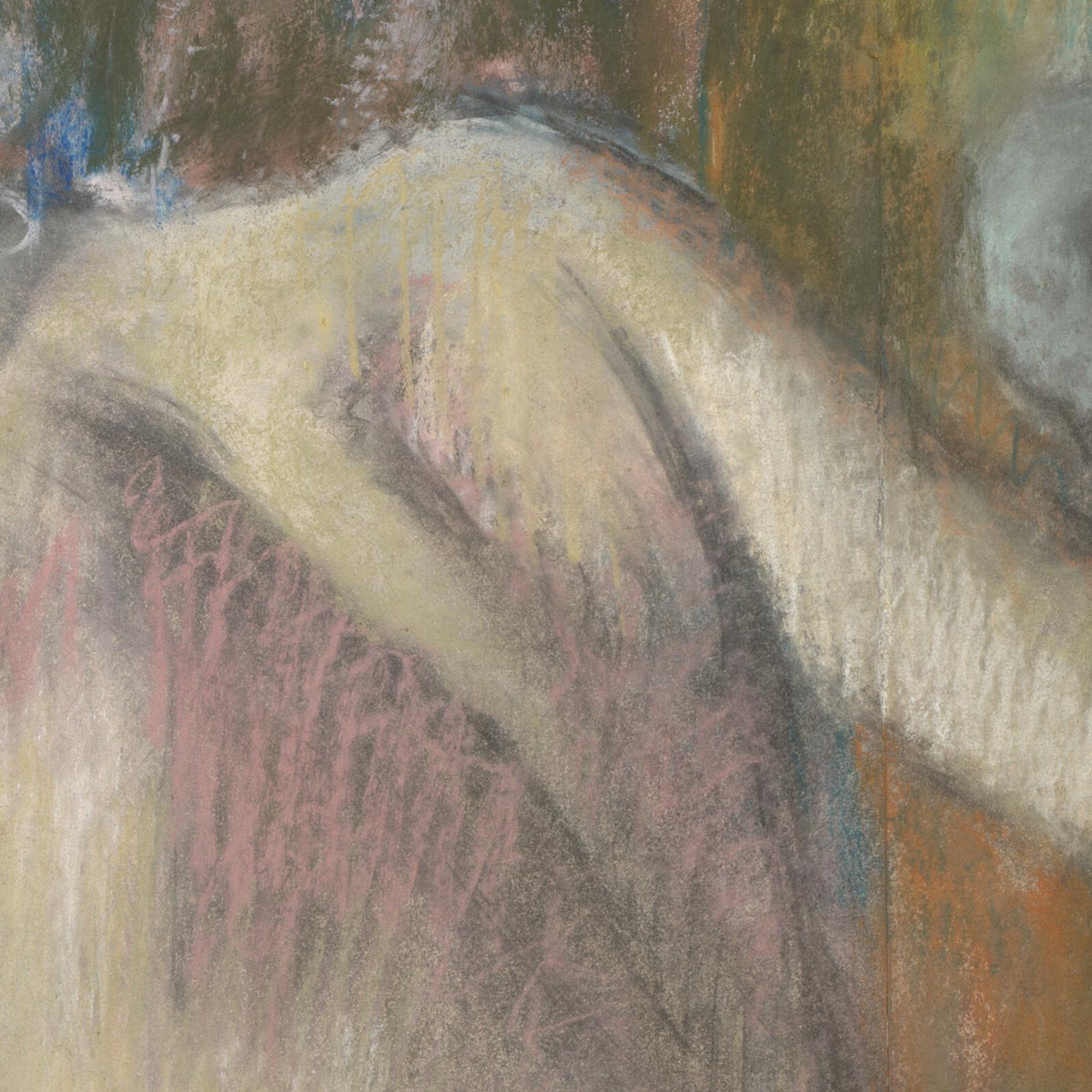 After the Bath, Woman Drying Herself - Edgar Degas - Artwork detail