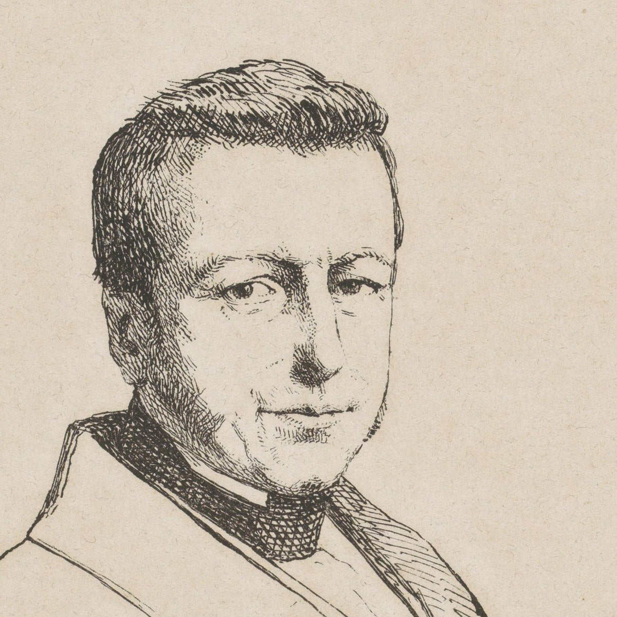 Portret in memoriam van Isaac da Costa - Johan Michaël Schmidt Crans - Artwork detail
