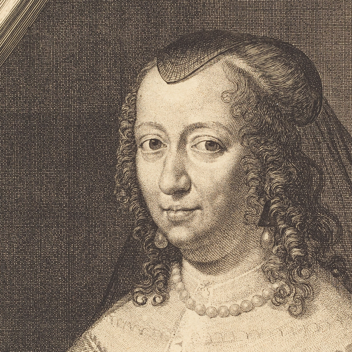 Anne of Austria, Queen Regent of France - Jean Morin - Artwork detail