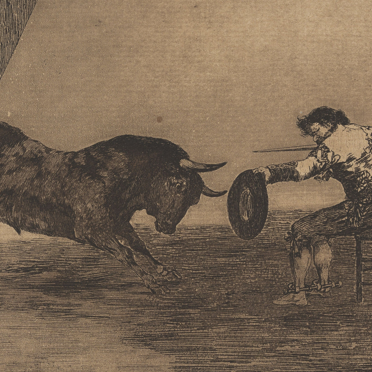 The Daring of Martincho in the Ring at Saragossa - Francisco José de Goya y Lucientes - Artwork detail