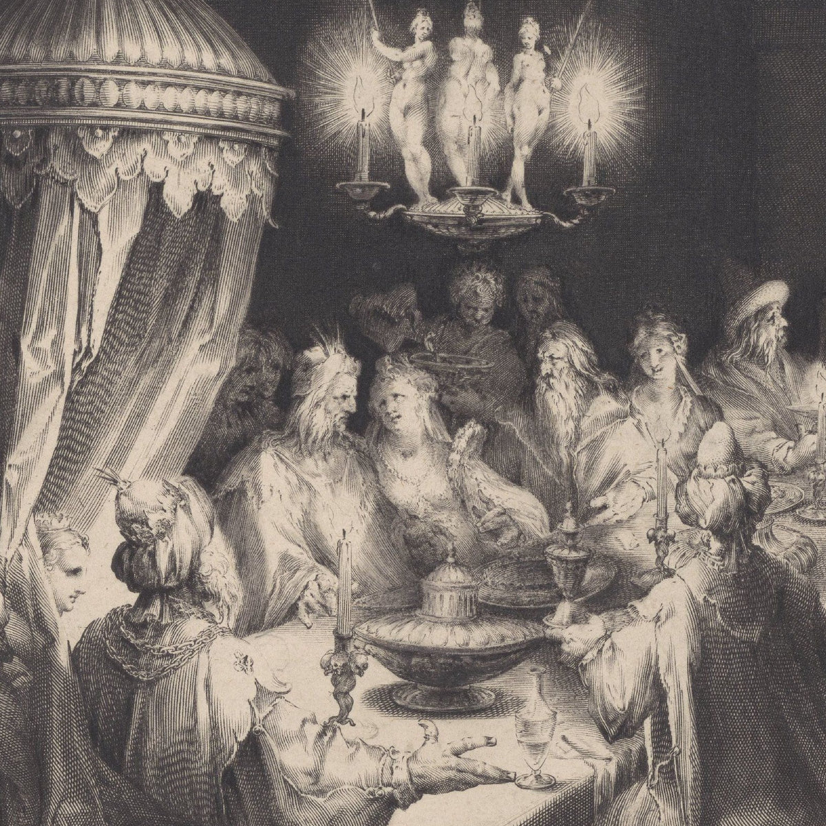 Feestmaal van Belsassar - Jan Harmensz. Muller - Artwork detail