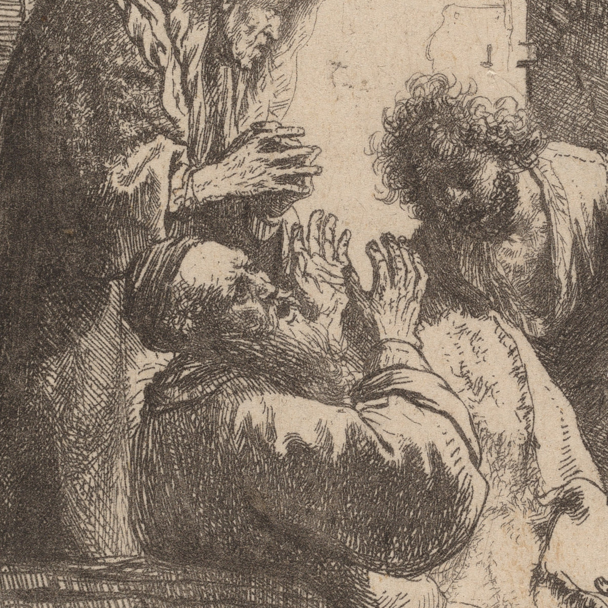 Joseph's Coat Brought to Jacob - Rembrandt Harmensz. van Rijn - Artwork detail