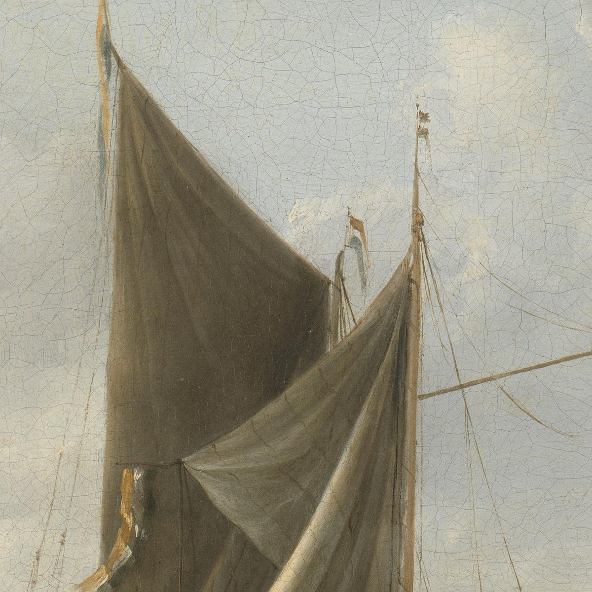 Ships at Anchor in a Calm - Jan van de Cappelle - Artwork detail