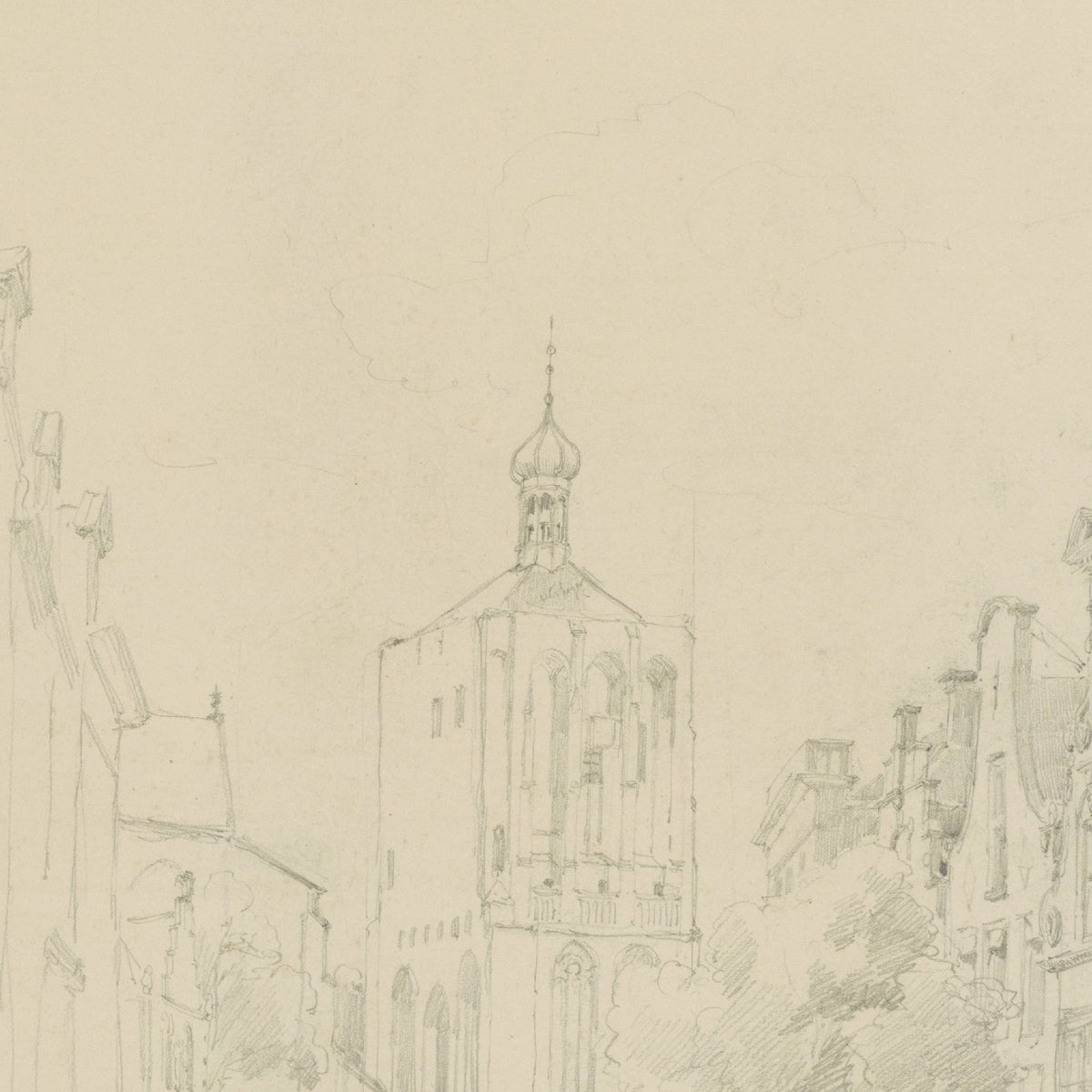 Gezicht te Workum - Cornelis Springer - Artwork detail