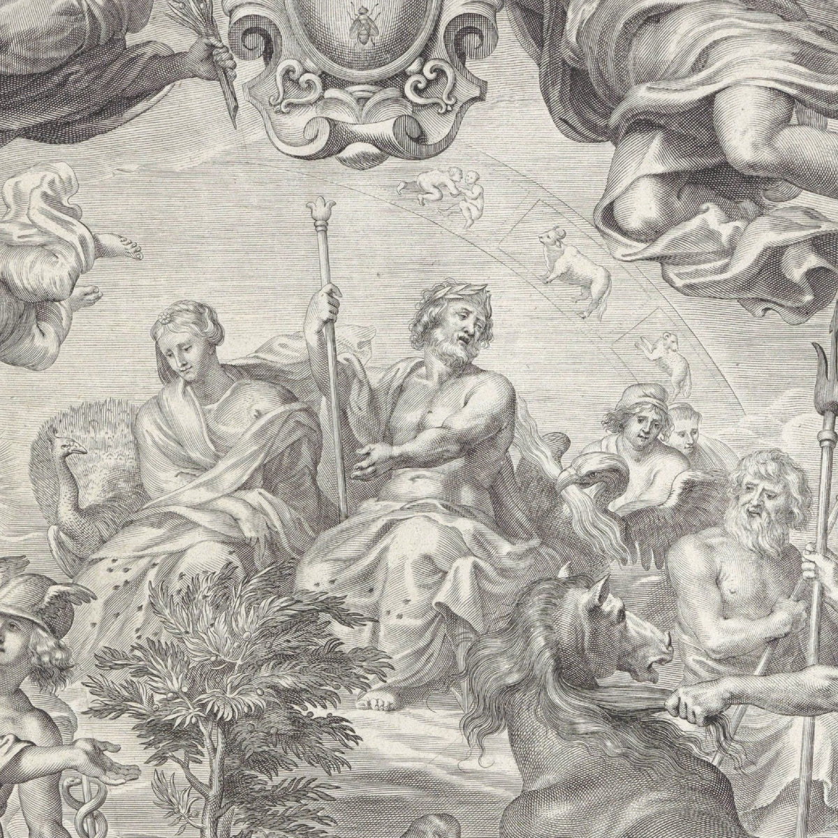 Promotional Print for Charles de La Vieuville (Upper Section) - Paulus Pontius - Artwork detail