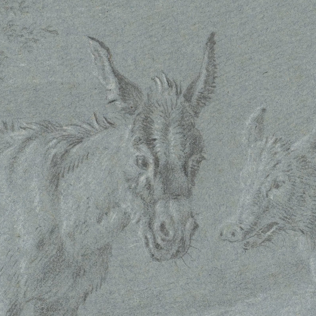 Varkens en ezels onder bomen - Jan van Gool - Artwork detail