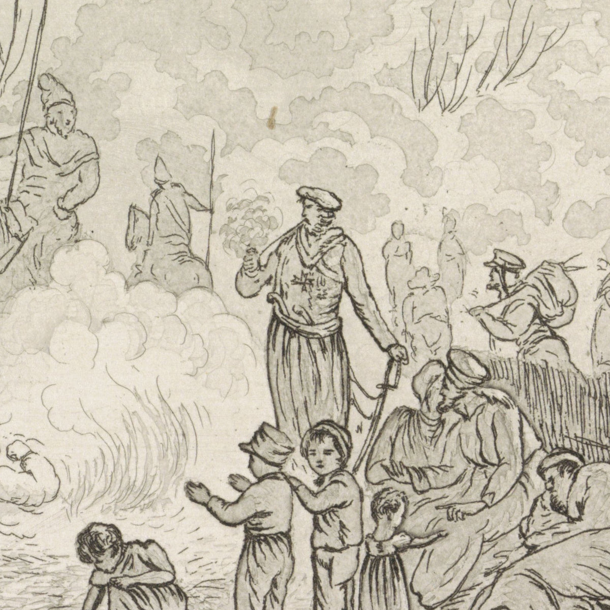 Kozakken bivak - Pieter Bartholomeusz. Barbiers - Artwork detail