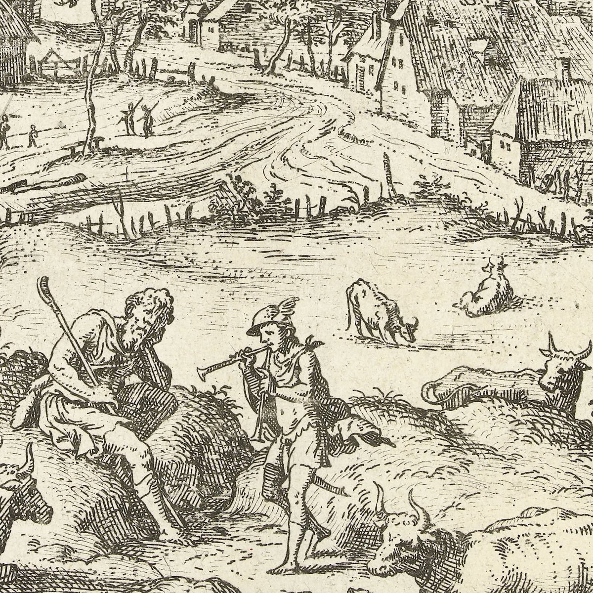 Mercurius en Argus - Hieronymus Cock - Artwork detail