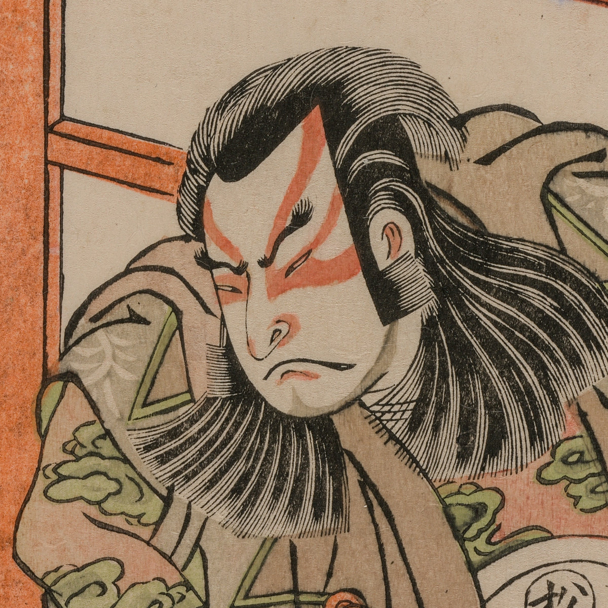 The Actor Onoe Matsusuke I in an Unidentified Role - Katsukawa Shunsho - Artwork detail