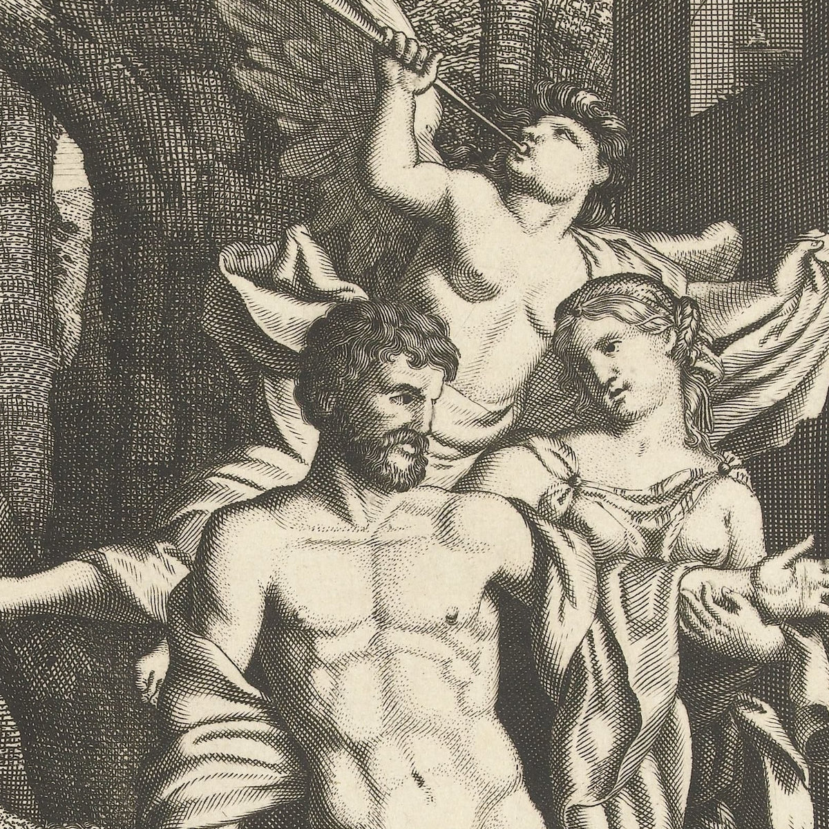 Hercules and Omphale - Abraham Bloteling - Artwork detail