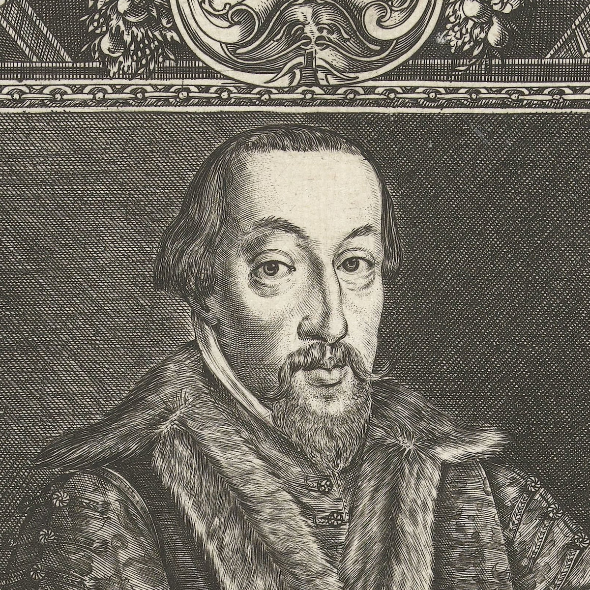 Portrait of Jacob Fugger, Bishop of Constance - Dominicus Custos - Artwork detail