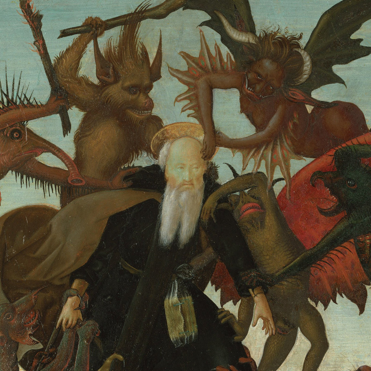 The Torment of Saint Anthony - Michelangelo Buonarroti - Artwork detail