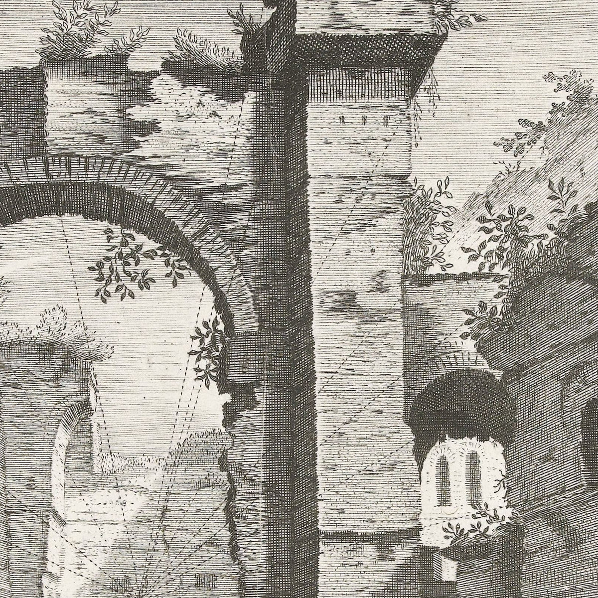 Baden van Diocletianus, met arcade - Hendrick Hondius (I) - Artwork detail