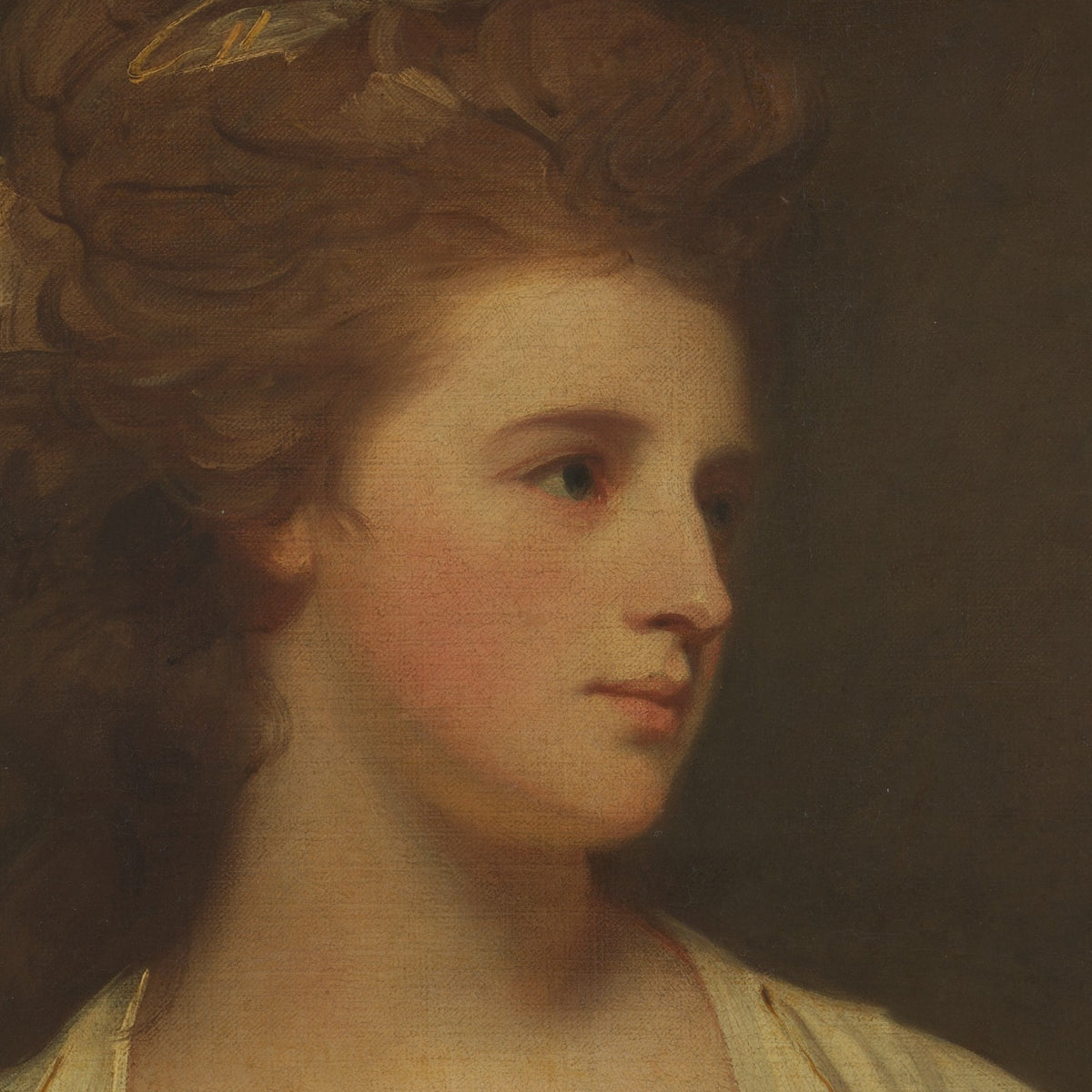 Portrait of a Woman, Said to Be Emily Bertie Pott - George Romney - Artwork detail