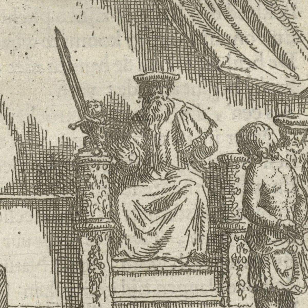 Man voorgeleid voor een rechtbank - Arnold Houbraken - Artwork detail