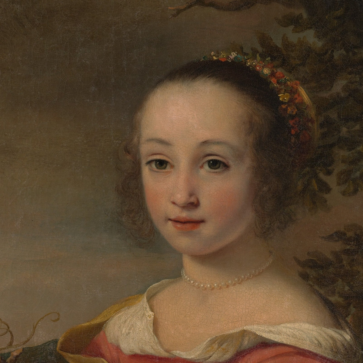 Petronella Elias with a Basket of Fruit - Ferdinand Bol - Artwork detail