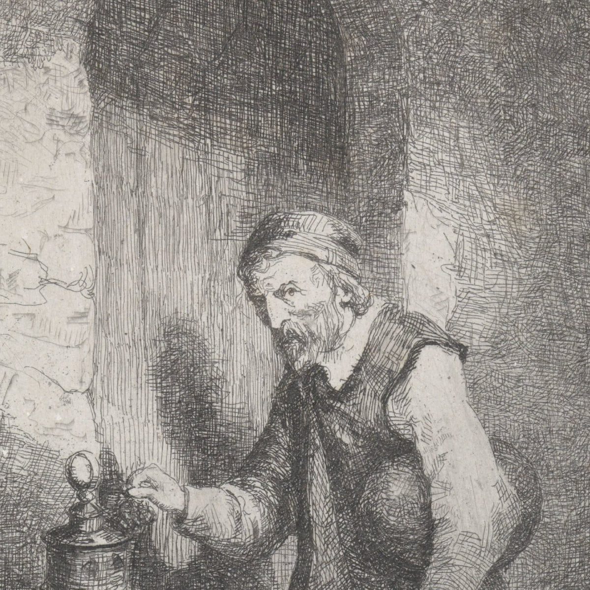 Cipier (The Gaoler) - David van der Kellen - Artwork detail