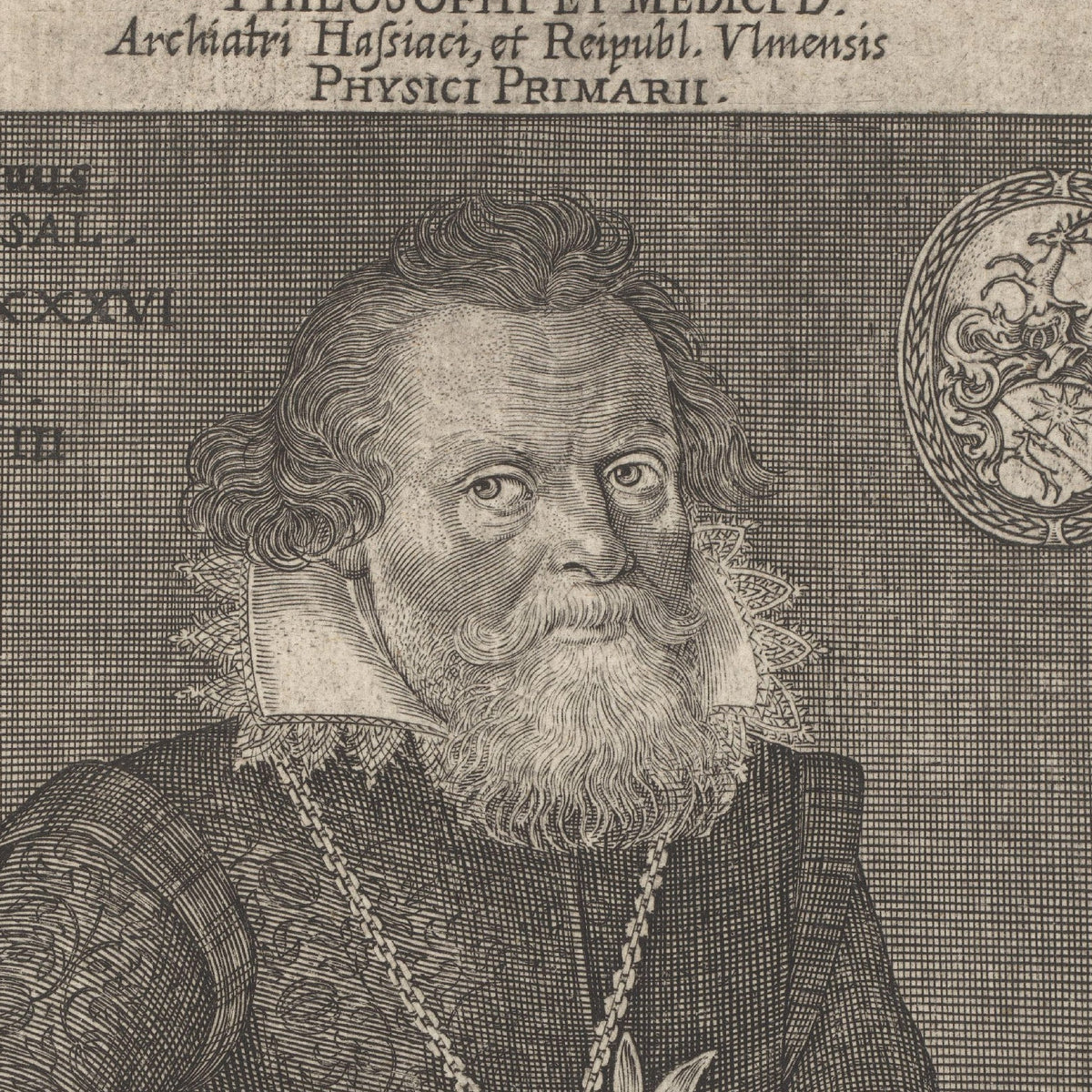 Portrait of Gregor Horst at Age 58 - Lucas Kilian - Artwork detail