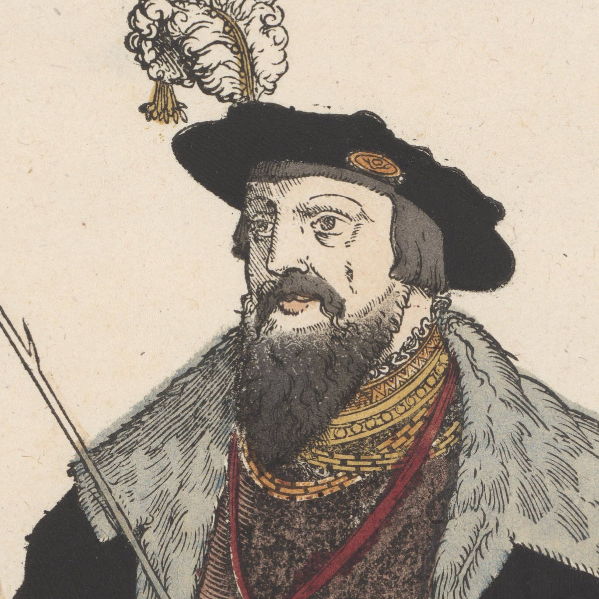 Portret van Johannes III van Portugal te paard - Sylvester van Parijs - Artwork detail
