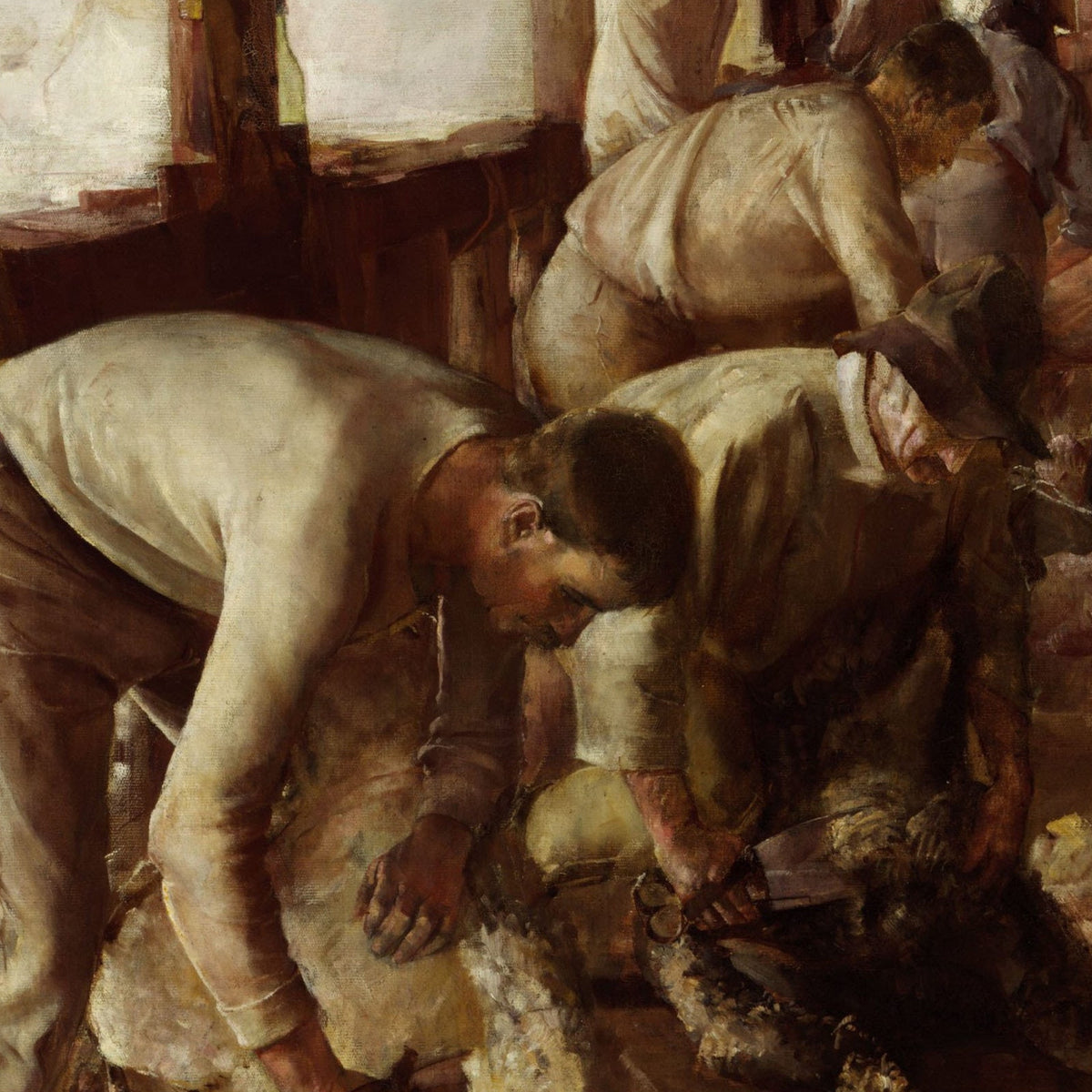 The Golden Fleece - Tom Roberts - Artwork detail