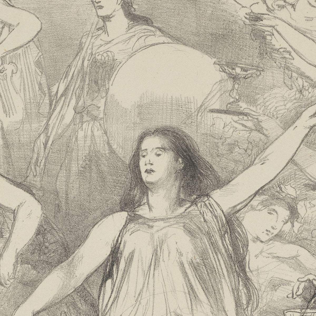 Scène uit het toneelstuk Waarheid en Leugen - Charles Rochussen - Artwork detail