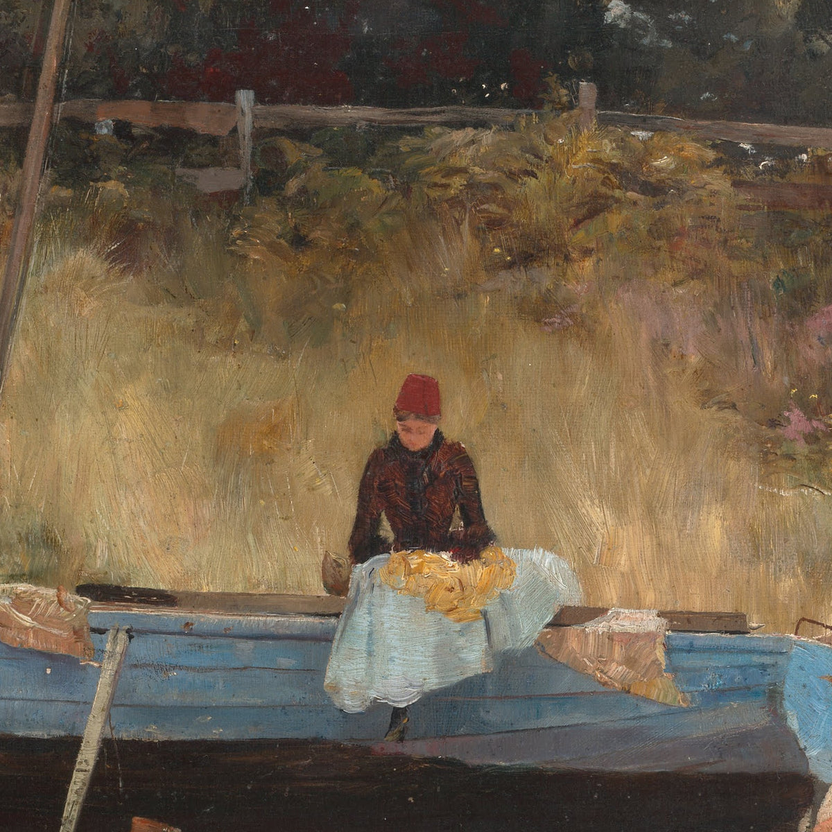 Boat on Beach, Queenscliff - Tom Roberts - Artwork detail