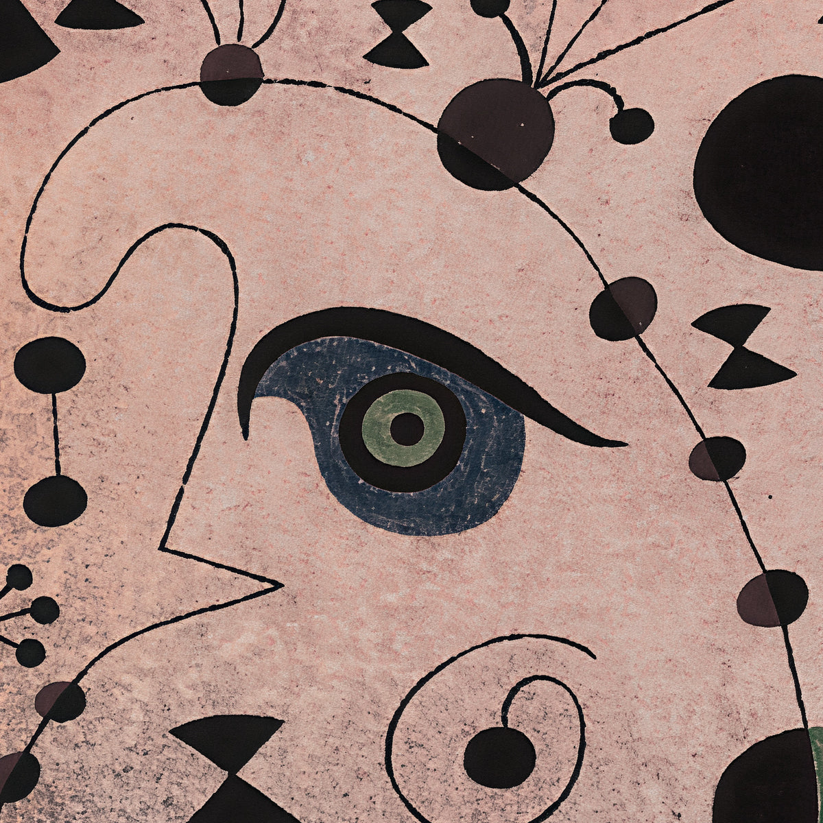 The Beautiful Bird Revealing the Unknown to a Pair of Lovers (from the Constellations series) - Joan Miró - Artwork detail