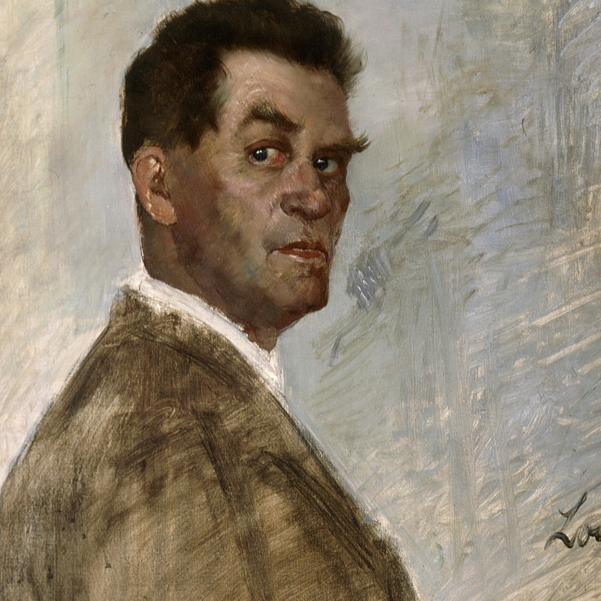 Portrait of the Artist's Father - Lovis Corinth - Artwork detail