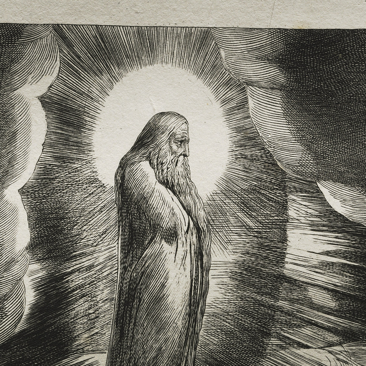 Then a Spirit Passed Before My Face - William Blake - Artwork detail