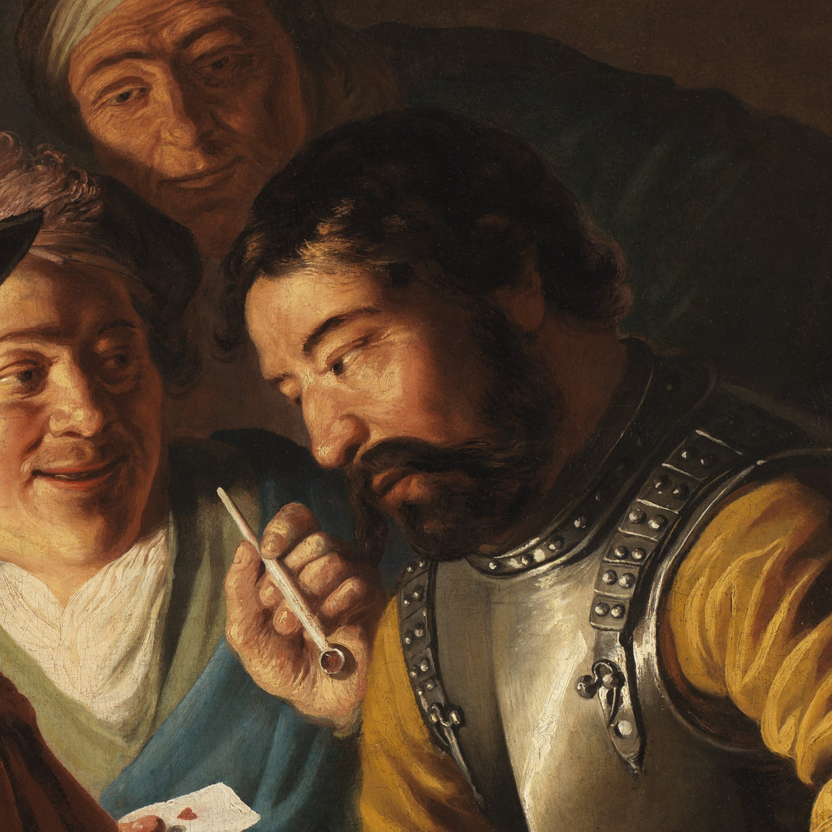 Card Players and Death - Jan Lievens - Artwork detail