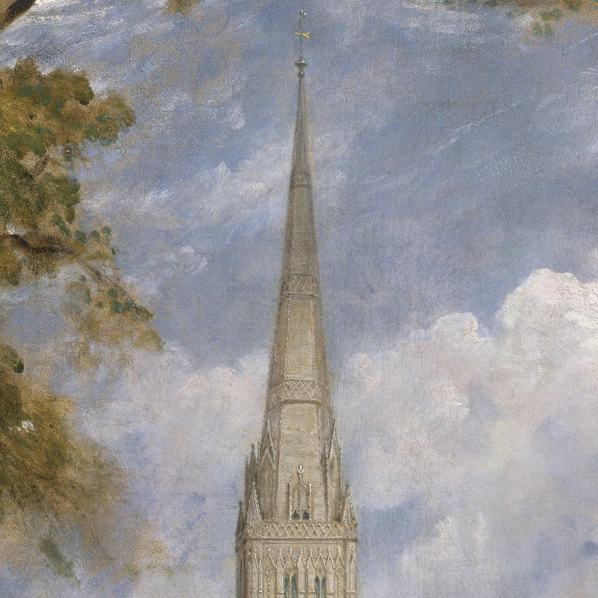 Salisbury Cathedral from the Bishop's Grounds - John Constable - Artwork detail